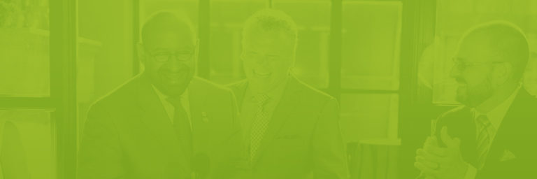 green photo of Mayor Nutter Carl White Brian McIntire