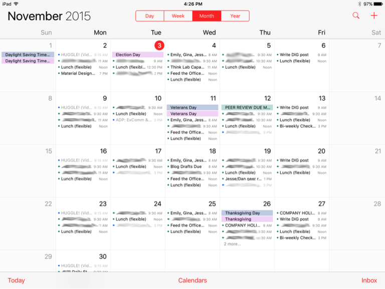 Apple and Google Calendars A Design Comparison Think Company