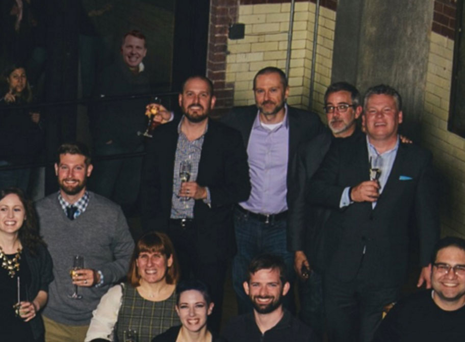 Image from a Think company christmas party