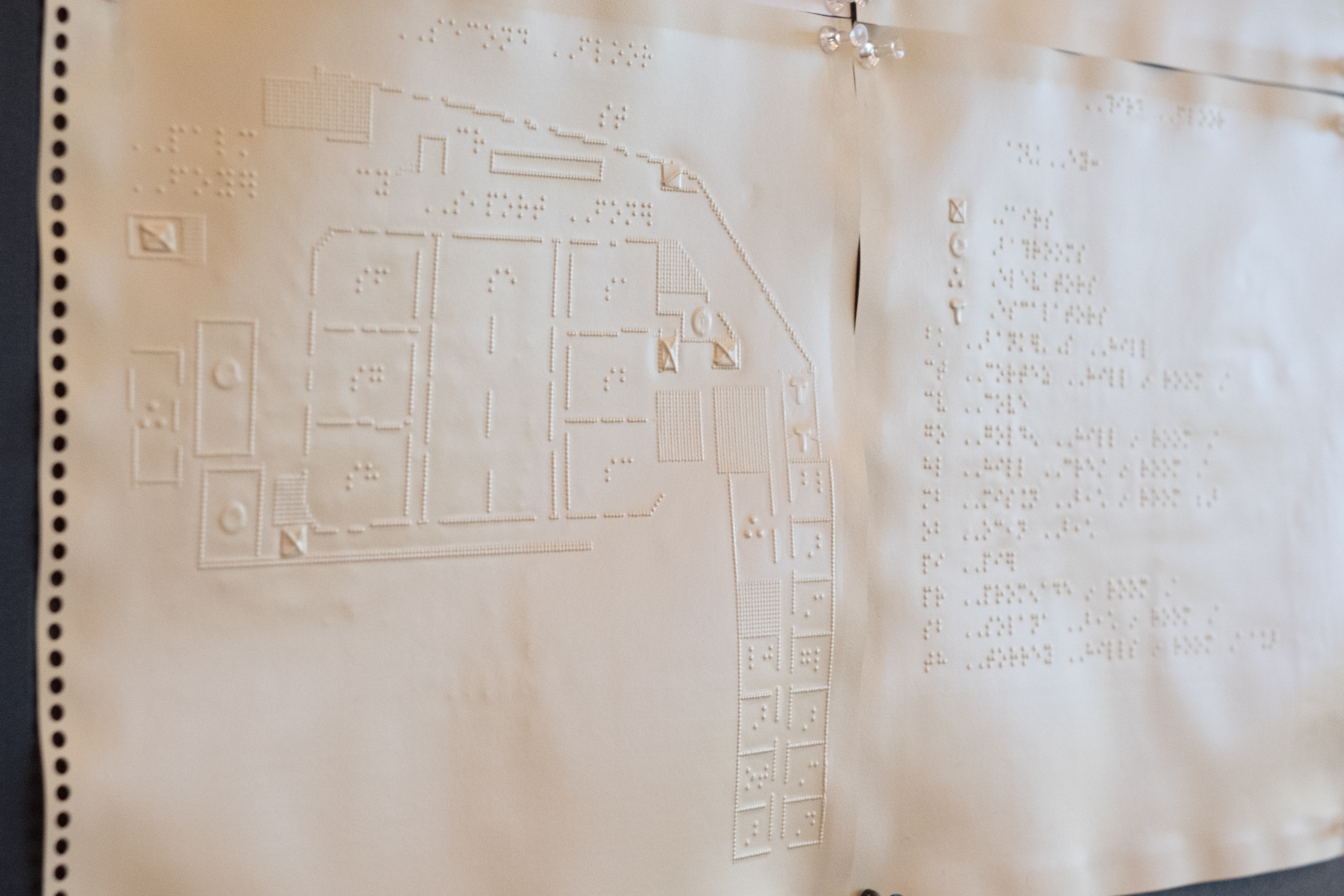 CSUN Conference floorplan in braille