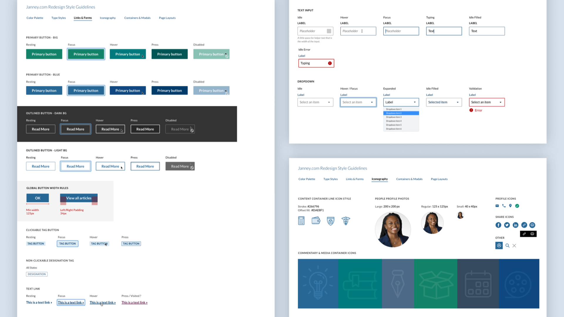 Financial services company design system