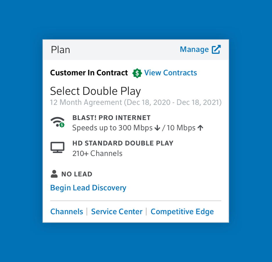 example employee-facing interface tool