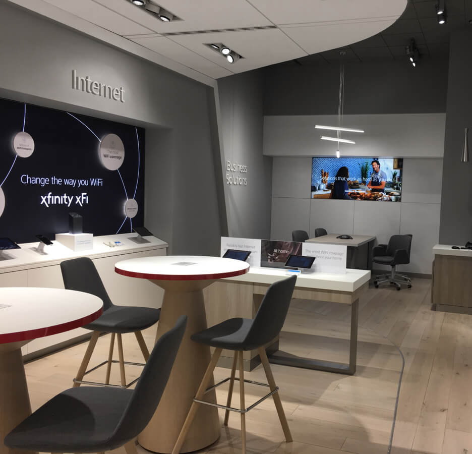 in-store kiosk area