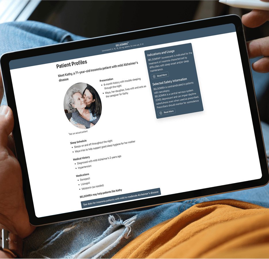 example patient portal on an iPad