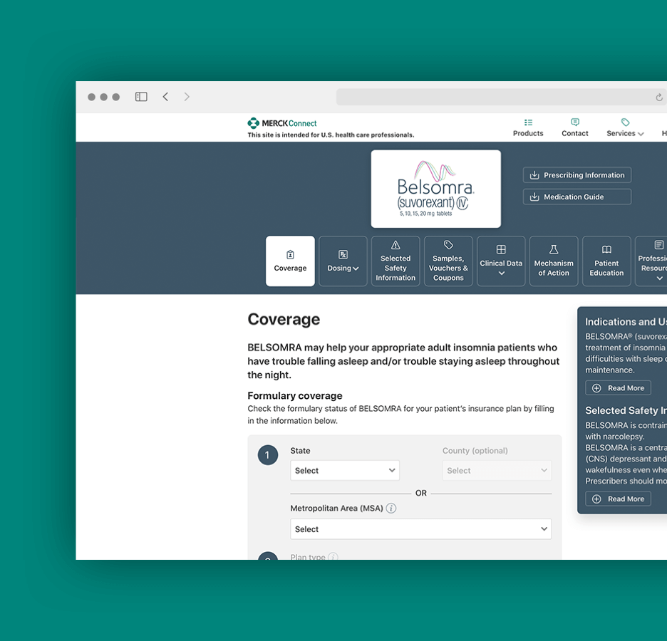 example pharmaceutical patient portal