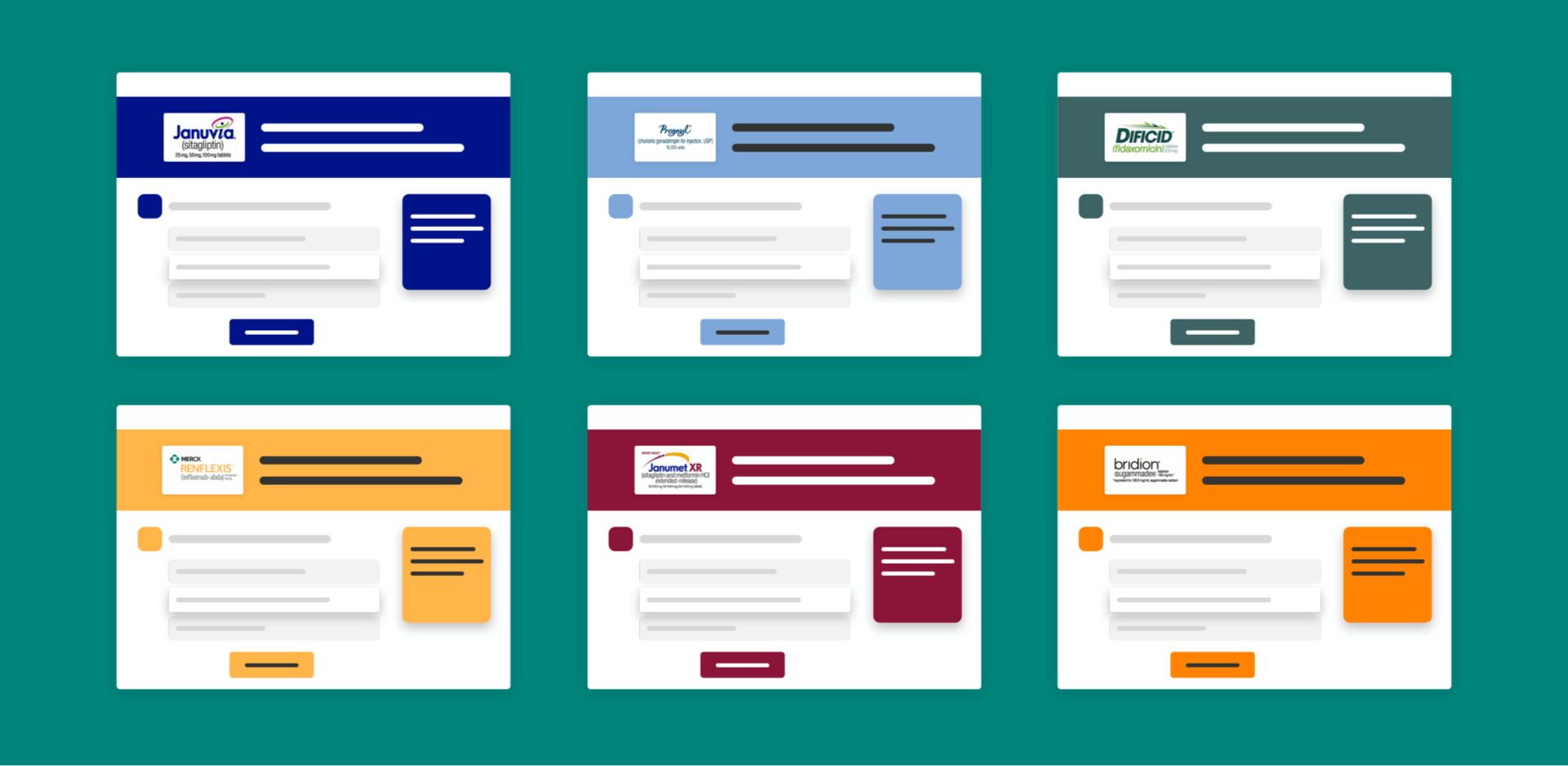 examples of medication landing pages for pharma tool