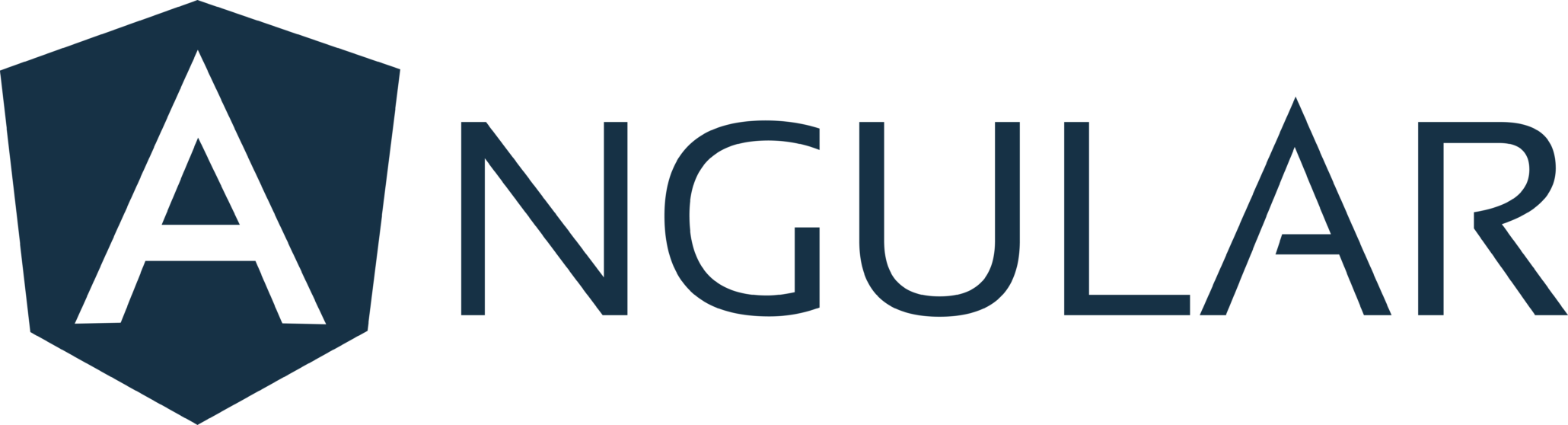 AngularJS logo in navy