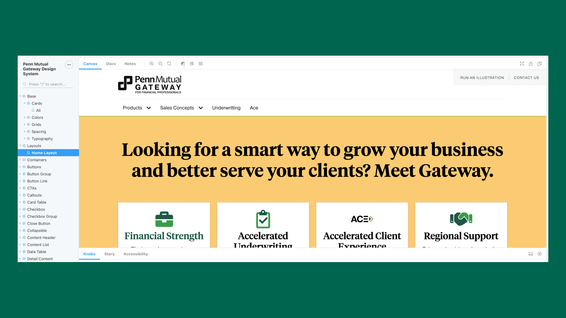 Screenshot of a financial services customer portal