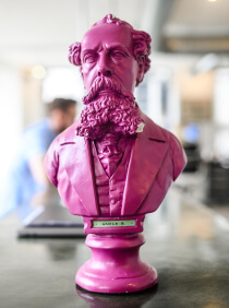 bust of charles dickens (uncle b)