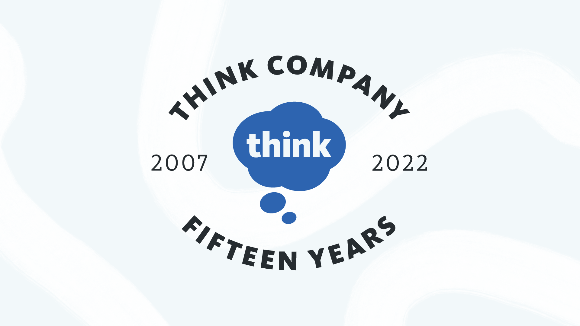 Think Company logo celebrating 15 years.