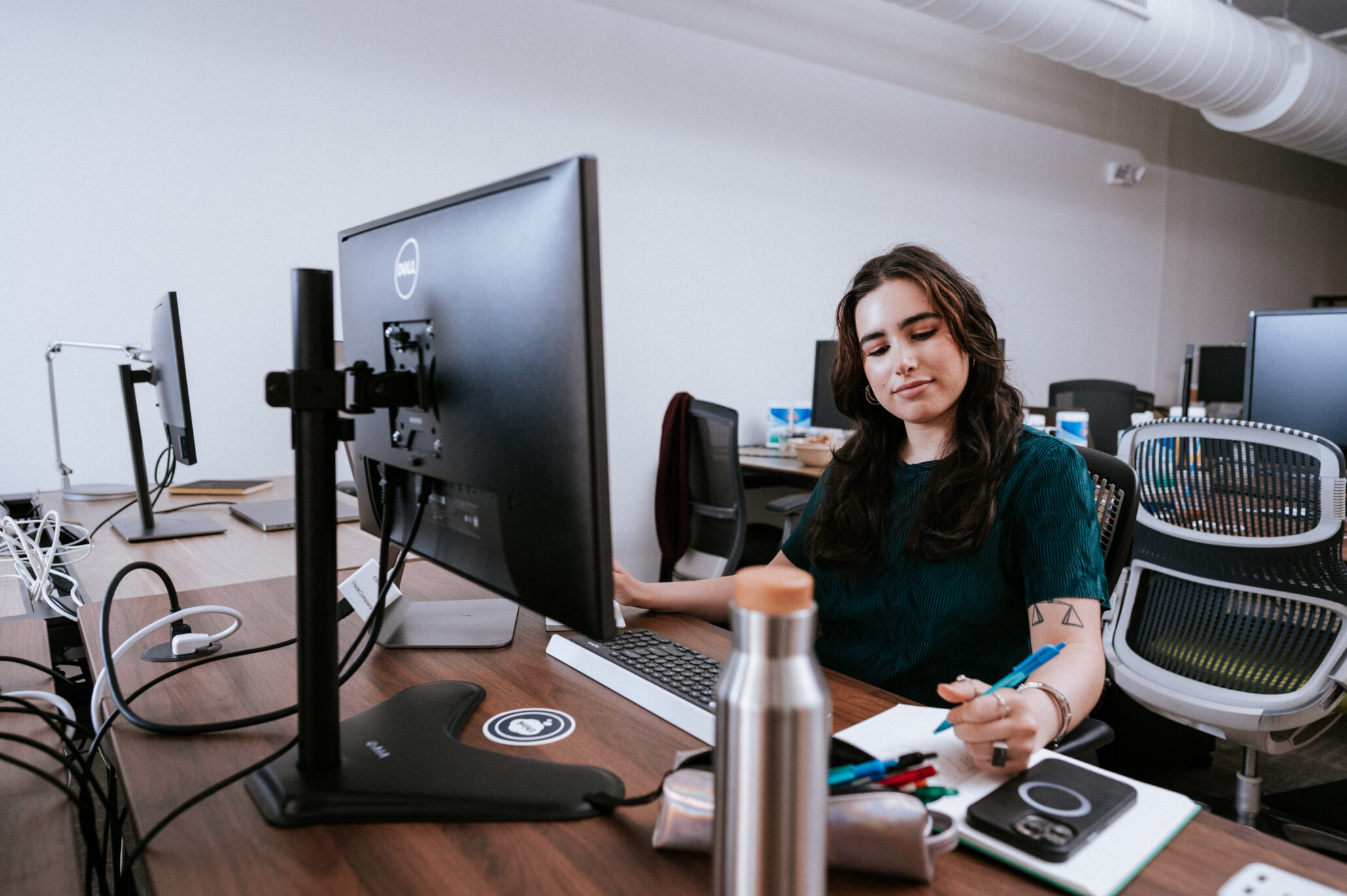 UX writer working at their desk