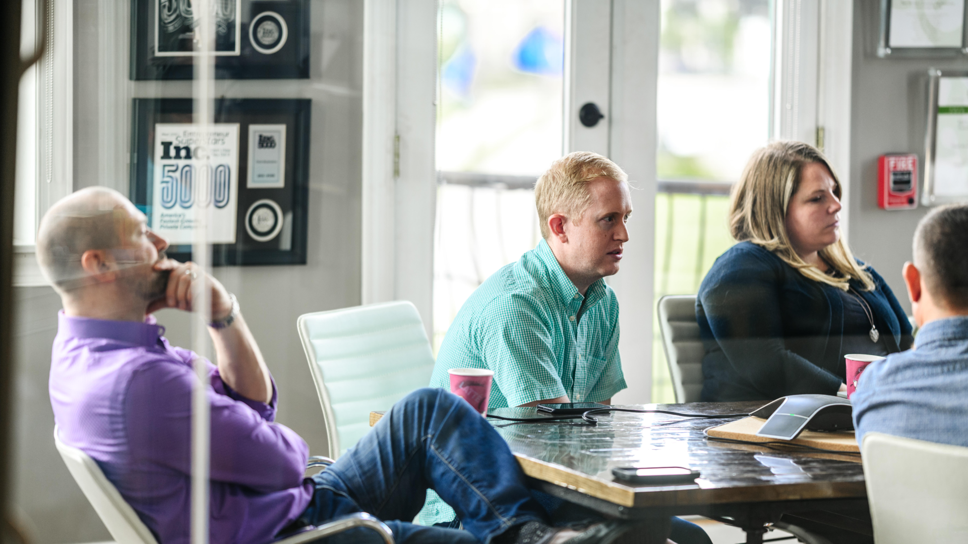 A team working through project frustrations